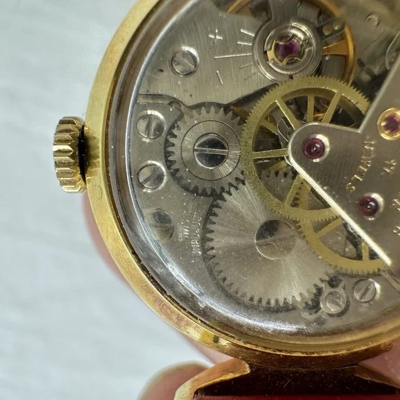 Vintage Ernest Borel Cocktail Red Dial Kaleidoscope Ladies Watch Parts/ Repair - Picture 11 of 11